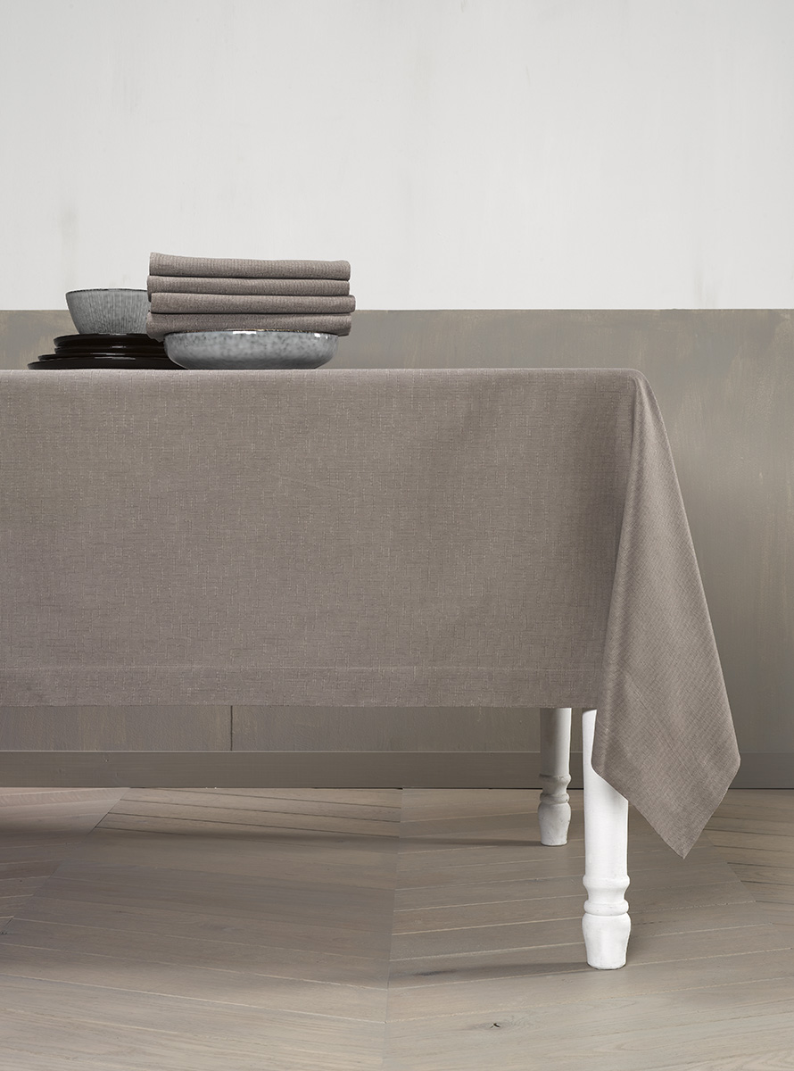 Linge de table jacquard en coton avec texture